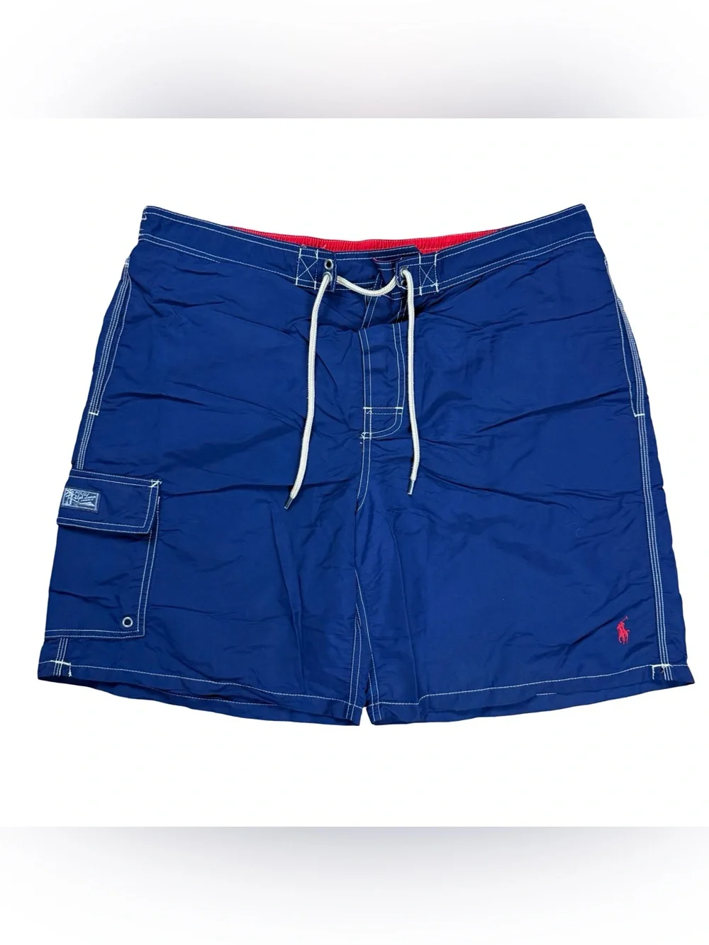 Mens Polo Ralph Lauren Small Pony Surf Style Blue Board Shorts Size 2XL
